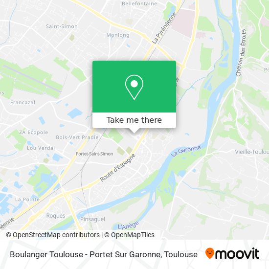 Boulanger Toulouse - Portet Sur Garonne map