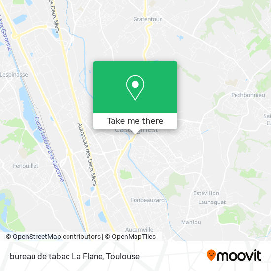 Mapa bureau de tabac La Flane