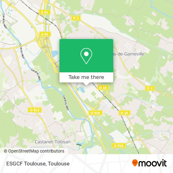 ESGCF Toulouse map