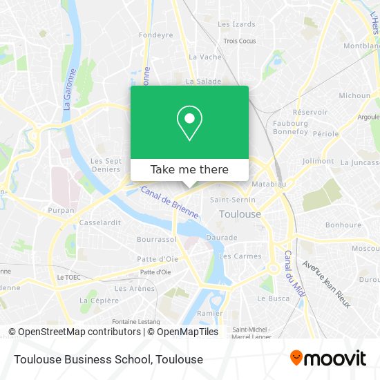 Toulouse Business School map