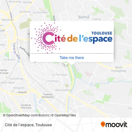 Cité de l espace map