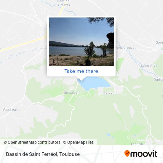 Bassin de Saint Ferréol map