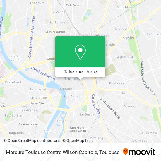Mercure Toulouse Centre Wilson Capitole map