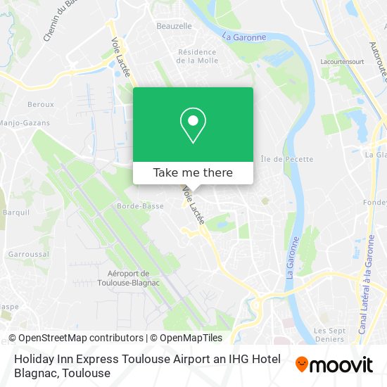 Mapa Holiday Inn Express Toulouse Airport an IHG Hotel Blagnac