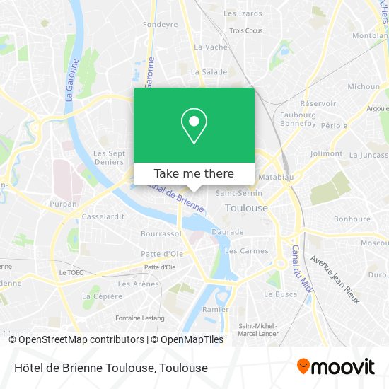 Hôtel de Brienne Toulouse map