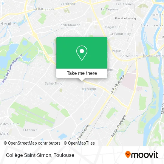Collège Saint-Simon map