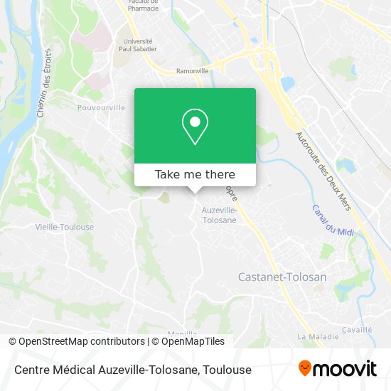 Mapa Centre Médical Auzeville-Tolosane