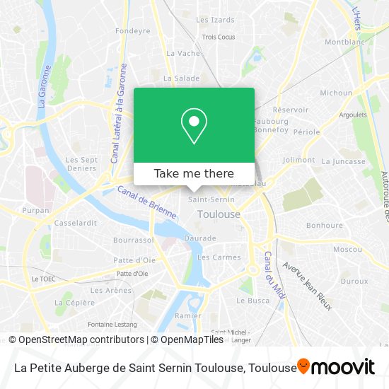 La Petite Auberge de Saint Sernin Toulouse map