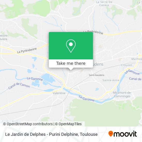 Le Jardin de Delphes - Purini Delphine map