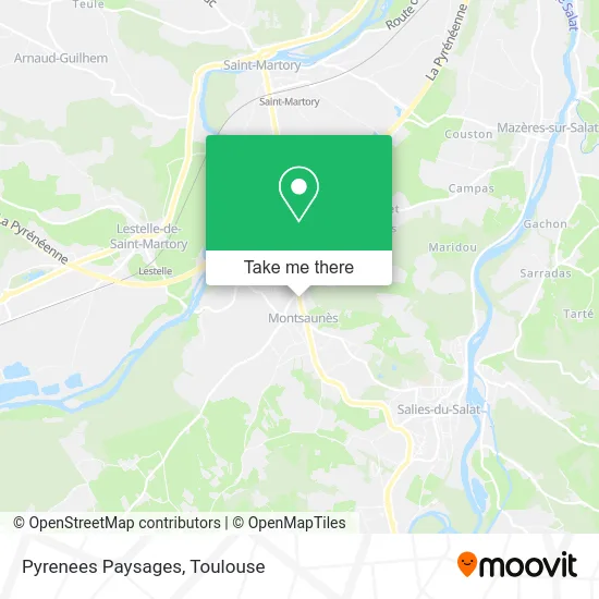 Pyrenees Paysages map