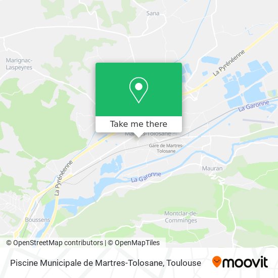 Mapa Piscine Municipale de Martres-Tolosane