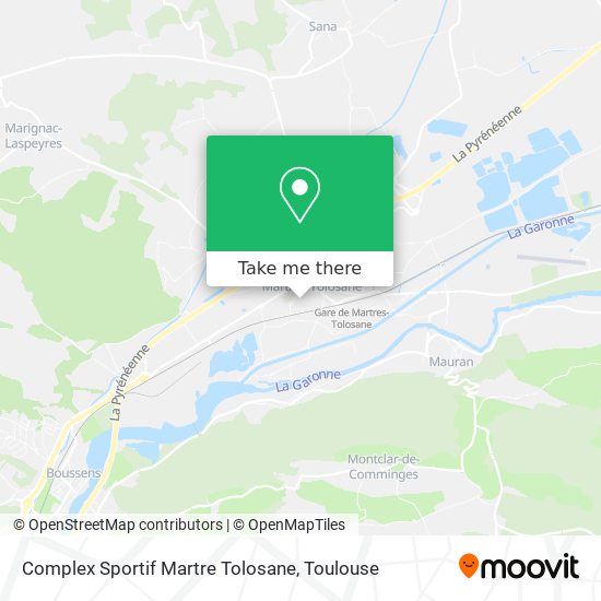 Mapa Complex Sportif Martre Tolosane