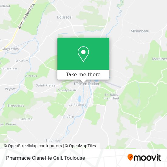 Pharmacie Clanet-le Gall map