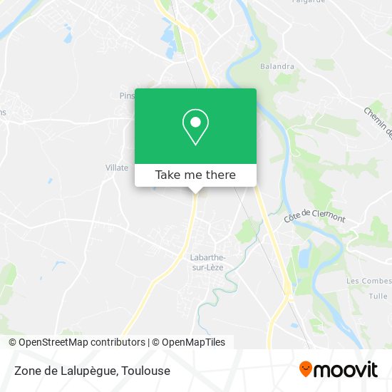 Zone de Lalupègue map
