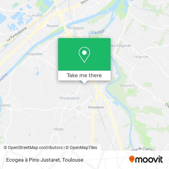 Ecogea à Pins-Justaret map