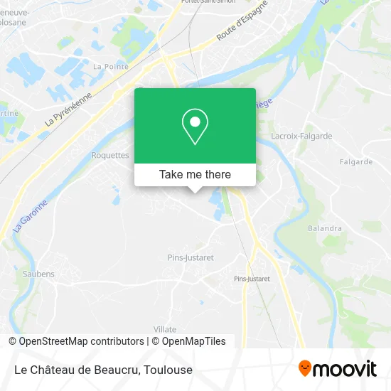 Le Château de Beaucru map