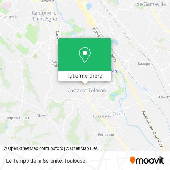 Le Temps de la Serenite map