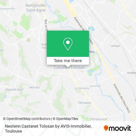 Mapa Nestenn Castanet Tolosan by AVIS-Immobilier
