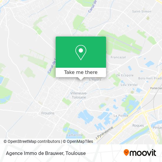 Agence Immo de Brauwer map