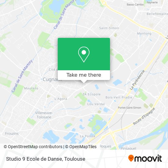 Studio 9 Ecole de Danse map