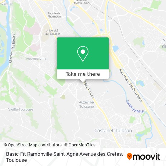 Basic-Fit Ramonville-Saint-Agne Avenue des Cretes map