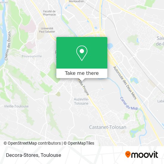 Decora-Stores map