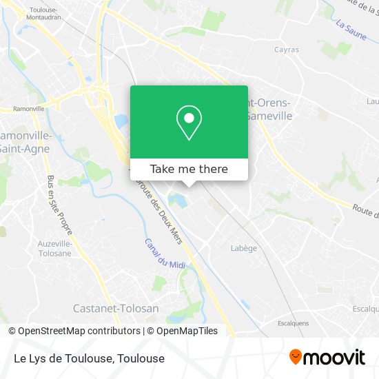 Mapa Le Lys de Toulouse