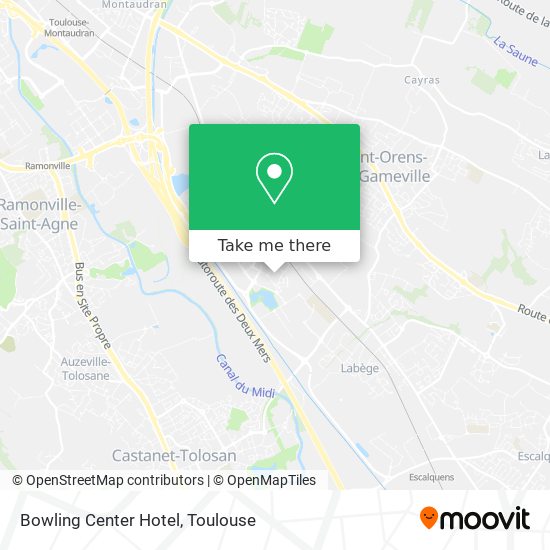 Bowling Center Hotel map