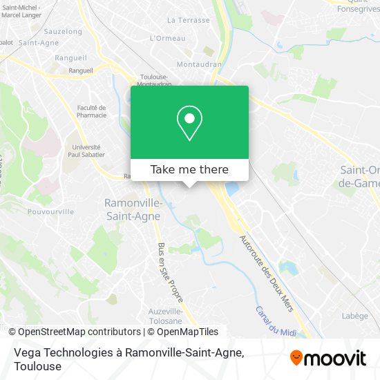 Mapa Vega Technologies à Ramonville-Saint-Agne