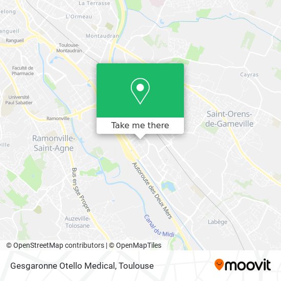 Mapa Gesgaronne Otello Medical