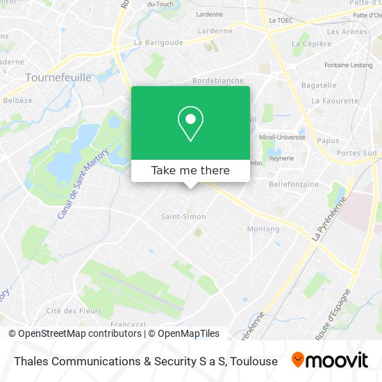 Thales Communications & Security S a S map