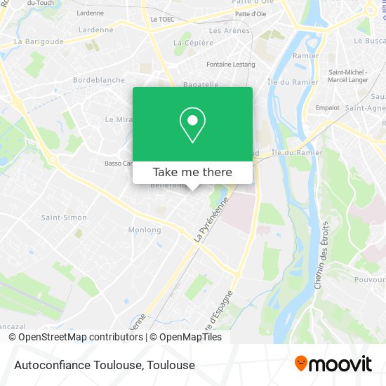 Autoconfiance Toulouse map