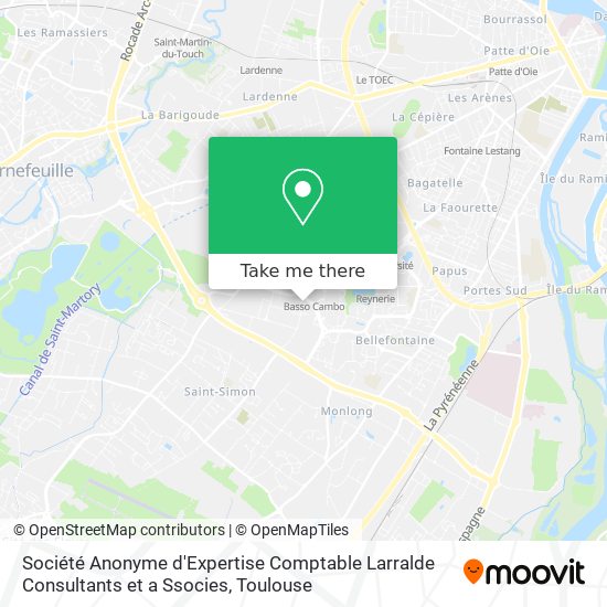 Société Anonyme d'Expertise Comptable Larralde Consultants et a Ssocies map