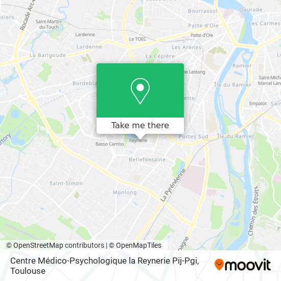 Mapa Centre Médico-Psychologique la Reynerie Pij-Pgi