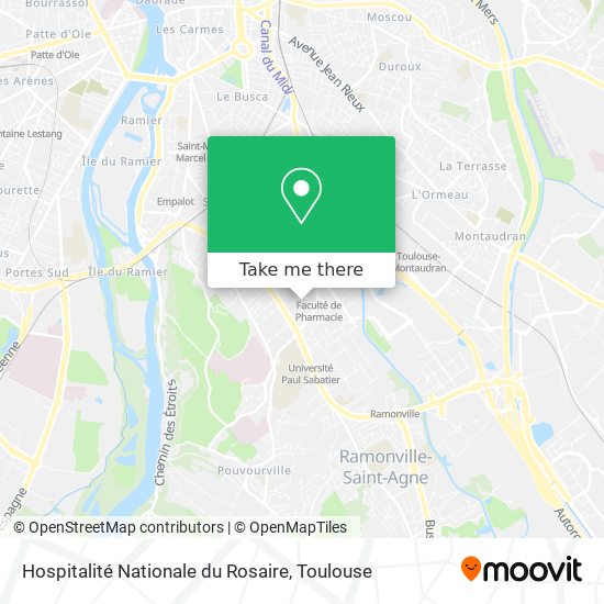 Hospitalité Nationale du Rosaire map