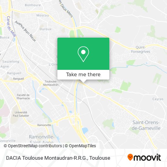 DACIA Toulouse Montaudran-R.R.G. map