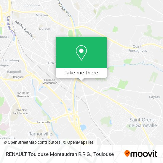 RENAULT Toulouse Montaudran R.R.G. map