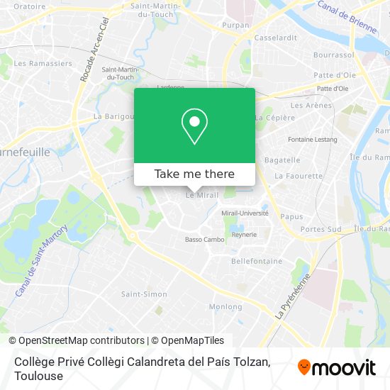 Collège Privé Collègi Calandreta del País Tolzan map