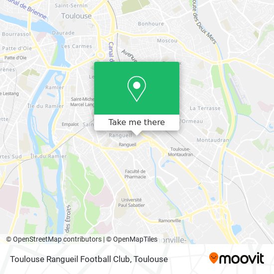 Toulouse Rangueil Football Club map