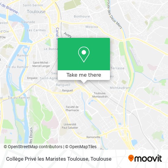Collège Privé les Maristes Toulouse map
