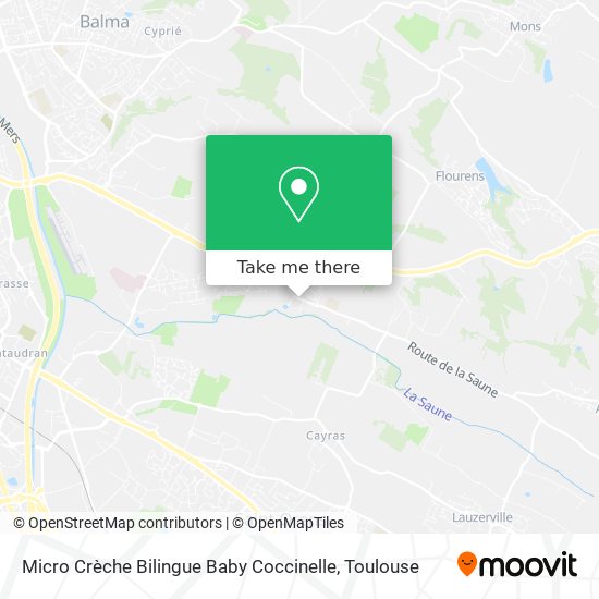 Mapa Micro Crèche Bilingue Baby Coccinelle