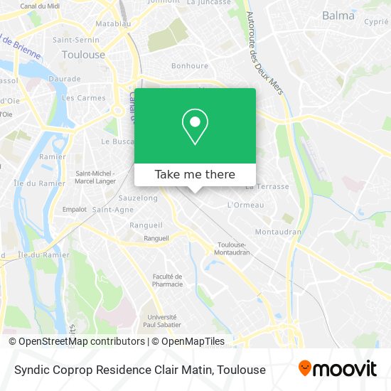 Syndic Coprop Residence Clair Matin map