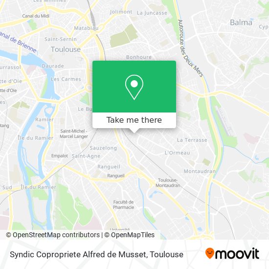 Mapa Syndic Copropriete Alfred de Musset