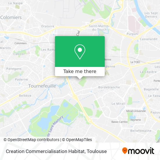 Creation Commercialisation Habitat map