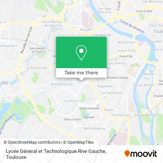 Lycée Général et Technologique Rive Gauche map
