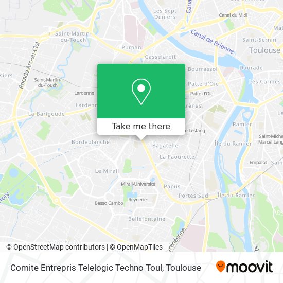 Comite Entrepris Telelogic Techno Toul map