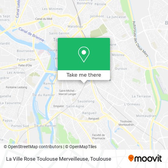 La Ville Rose Toulouse Merveilleuse map