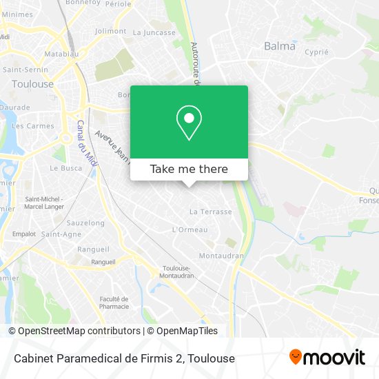 Cabinet Paramedical de Firmis 2 map