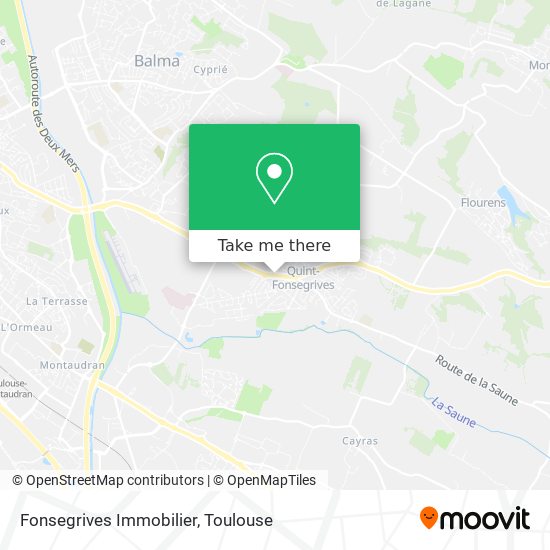 Fonsegrives Immobilier map