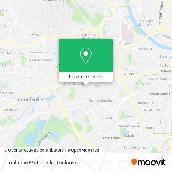 Toulouse Métropole map